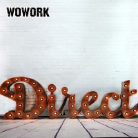 WOWORK led Open up initial metal decorative fairground letters lighting